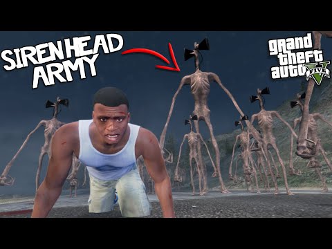 SIREN HEAD has an ARMY in LOS SANTOS (GTA 5 Mods)