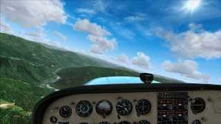 preview picture of video 'MegaSceneryEarth 2.0 - Approach to Hoopa Airport (O21) in California (FSX)'