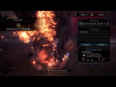 (MHWI PS4)  How to easy farm Fatalis materials as a low skilled player