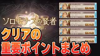 ミスる人の問題はだいたいこれです。ソロモナスの賢者簡易装備縛りで重要な攻略ポイントをまとめる【グラブル】