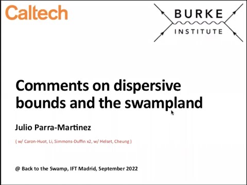 Dispersive bounds and the Swampland