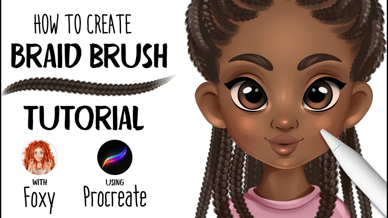 How to make braid brush in Procreate tutorial