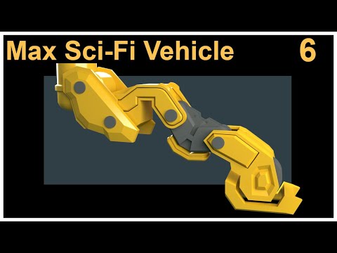 Working on the Leg - Max Sci-Fi Vehicle - Part 6