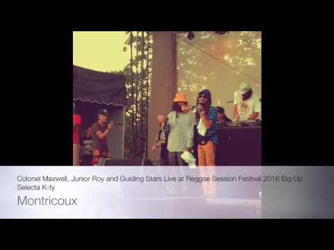 Junior Roy and Colonel Maxwell with Guiding Stars at Reggae Session Festival 2016 (Montricoux)