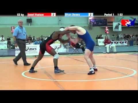 Jamel Hudson vs. Ethan Owens at 2013 ASICS University Nationals - FS