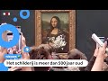 Mama Mia! Man besmeurt Mona Lisa met taart