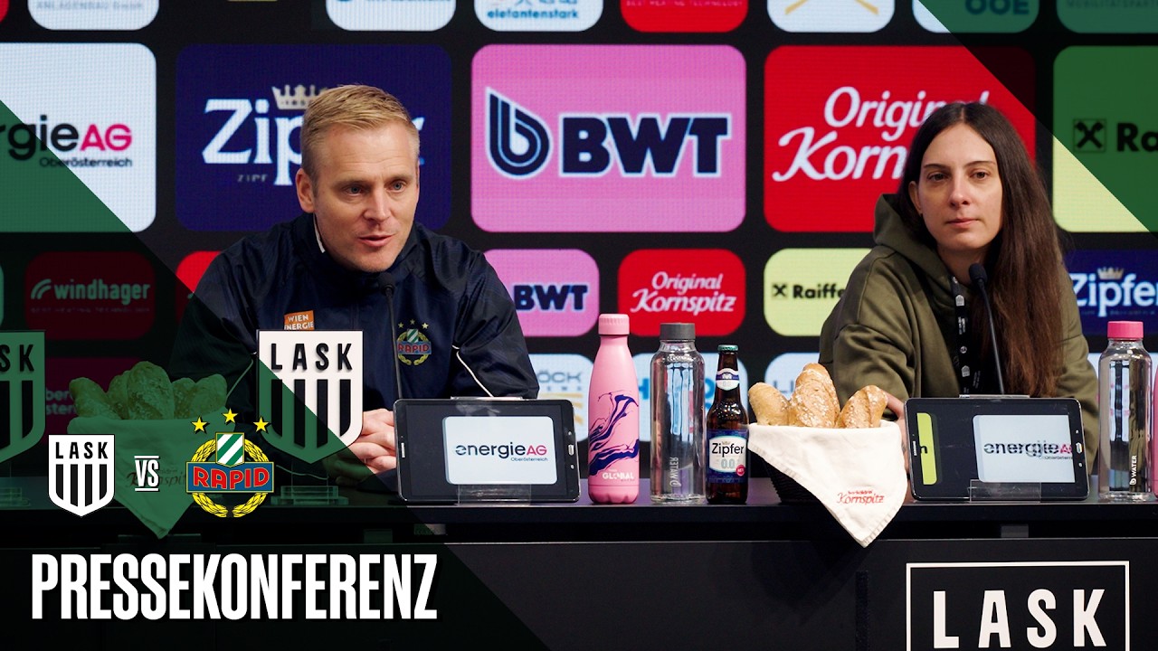 Pressekonferenz nach dem Spiel gegen den LASK