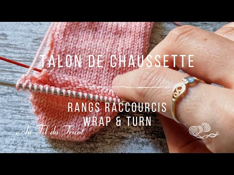 Talons de Chaussettes - Rangs Raccourcis Wrap & Turn
