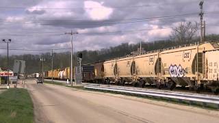preview picture of video 'CSX Q352 with an Alco Switcher'