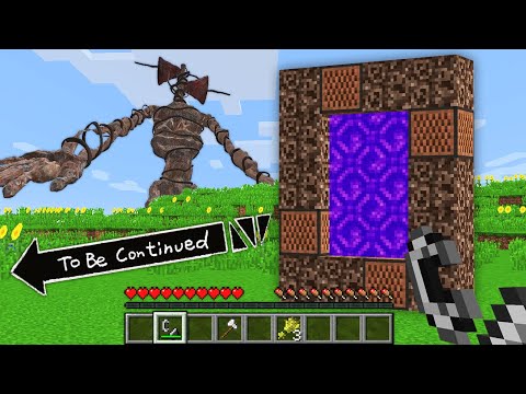 Why you SHOULDN'T build portal to SIREN HEAD DIMENSION ? in Minecraft
