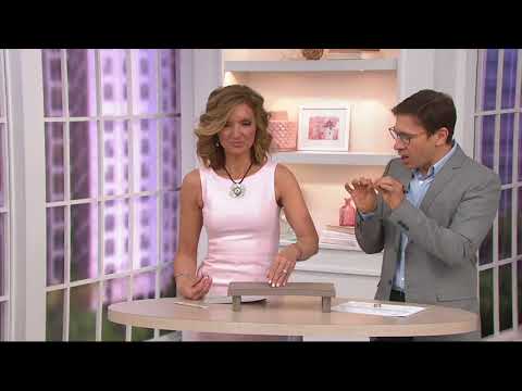 Or Paz Sterling Silver 14K Gold 1.60 Ct White Topaz Spinner on QVC