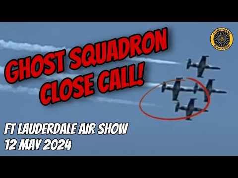 Ghost Squadron Close Call Ft Lauderdale Airshow 12 May 2024