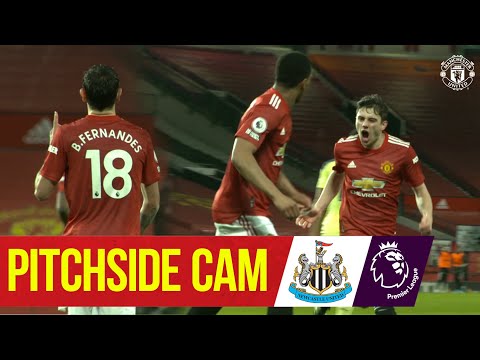 Pitchside Cam | Rashford, James & Fernandes net v Newcastle! | Manchester United 3-1 Newcastle