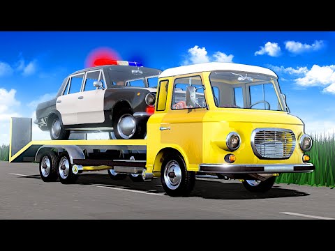 POLICE CHASE IN A TOW TRUCK?! - The Long Drive Gameplay