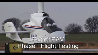 Carter PAV Phase I Flight Testing Highlights