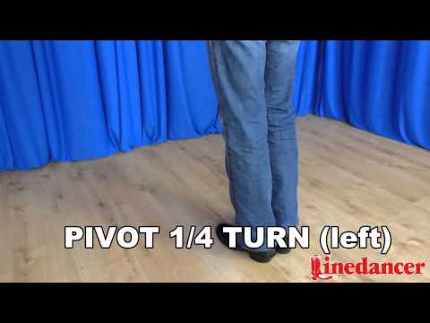 Linedancer Magazine presents Basic Turns - Pivot Quarter Turn Left