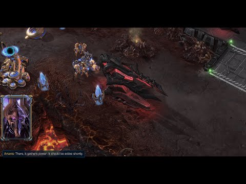 StarCraft 2 Heart of the Swarm Campaign (Protoss Edition) Mission 11 - Fire in the Sky