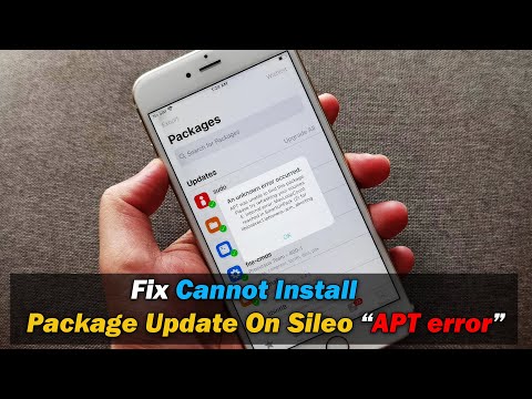 Fix Cannot Install Package Update On Sileo “APT error”