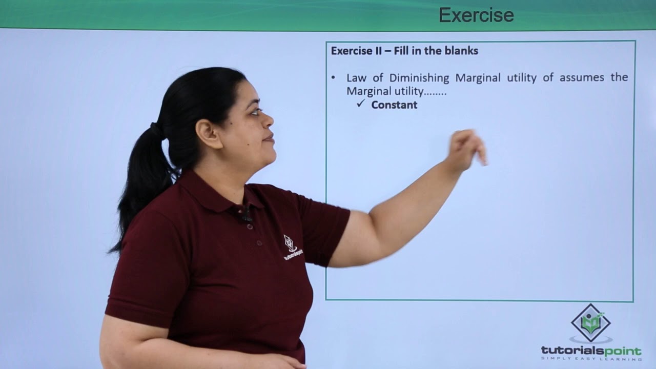 Class 12th – Exercises on Theory of consumer Behaviour | Tutorials Point