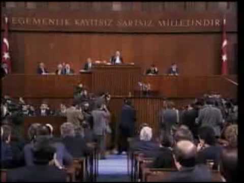 Turkish parliament attack on Kurdish member of Turkey's parliament - Leyla Zana