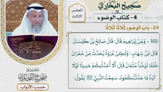 119- باب الوضوء ثلاثا ثلاثا - صحيح البخاري - عثمان الخميس