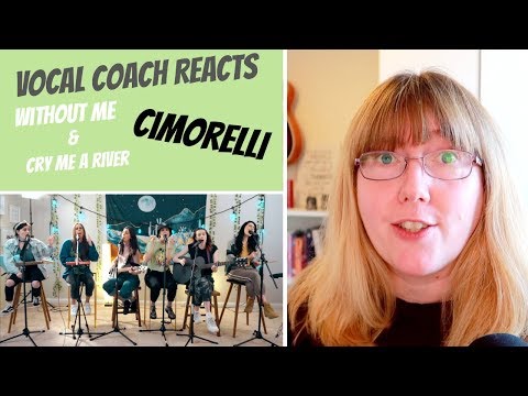 Vocal Coach Reacts to Halsey 'Without Me' / Justin Timberlake 'Cry Me A River' MASHUP Cimorelli