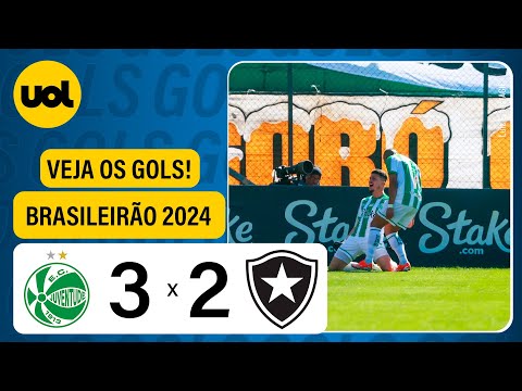 JUVENTUDE 3 X 2 BOTAFOGO - BRASILEIRÃO 2024; VEJA OS GOLS DA PARTIDA
