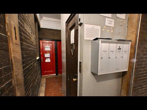 New York City, NY: TINY and EPIC vintage OTIS elevator at 92 Grove