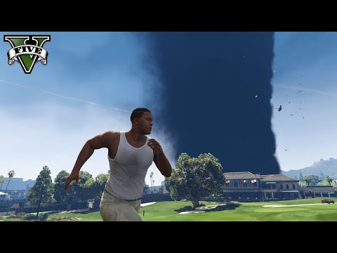 Badai Tornado Dahsyat Menghancurkan Los Santos - GTA 5
