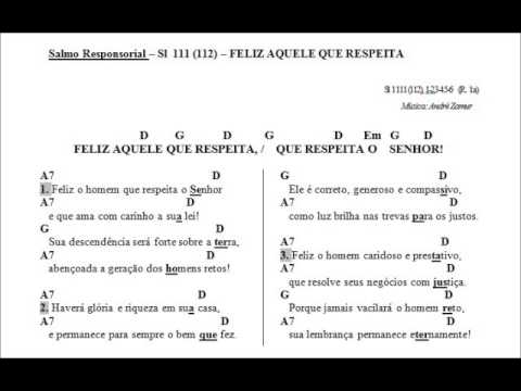 SALMO 111 (112) - FELIZ AQUELE QUE RESPEITA O SENHOR! (Arq. Goiania - André Zamur) - CATÓLICA