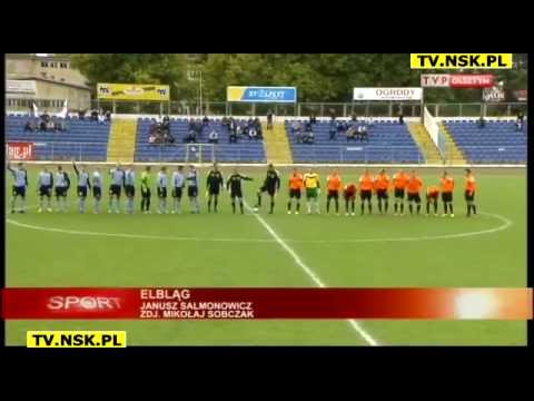 tv.nsk.pl 2012-09-23 II liga Concordia Elbląg - Znicz Pruszków 1-0 (0-0) bramka wywiady