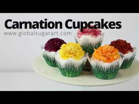 Easiest Carnation Cupcakes