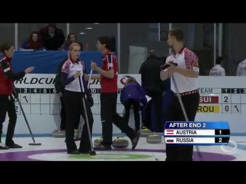 CURLING: AUT-RUS World Mixed Doubles Chp 2014 - HIGHLIGHTS
