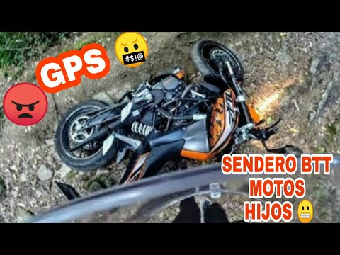 GPS👹…Descenso BTT y accidente😤Pesadilla con mis Hijos y motos🛵Encontramos la MOTO Abandonada 😅