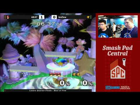 SPC 172 SSBM Losers Quarters - ImZlow (Link) vs AK47 (Captain Falcon)