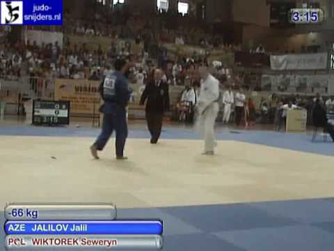 Judo 2009 Koper: Jalilov (AZE) - Wirtorek (POL) [-66kg].