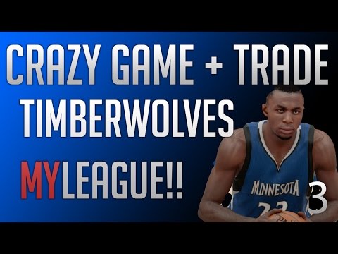 NBA 2k15 MyLeague Mode Ep.3 - Minnesota Timberwolves - CRAZY DUNK + KG TRADE???