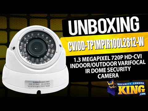 Unboxing - 1.3 Megapixel 720p HD-CVI Indoor/Outdoor Varifocal IR Dome - CVIOD-TP1MPIR100L2812-W