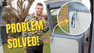 LANYARD HACK on a Volkswagen Caddy Camper | Opening Barn Doors From The Inside!