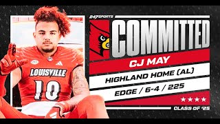 WATCH: 4-star EDGE CJ May commits to Louisville LIVE on 247Sports