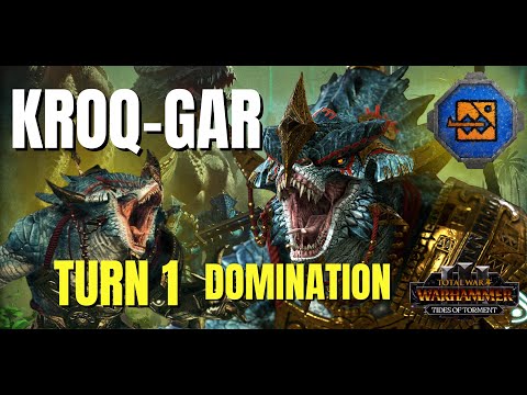 How to Dominate Turn 1 as Kroq-gar | Lizardmen Beginner Guide  - Warhammer 3 (Tides of Torment)