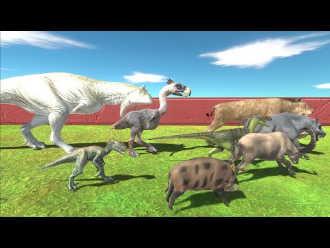 Escape from The Isle Carno Albino - Animal Revolt Battle Simulator
