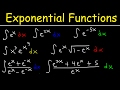 Integrating Exponential Functions By Substitution - Antiderivatives - Calculus Integrating Exponential Functions By Substitution - Antiderivatives - Calculus