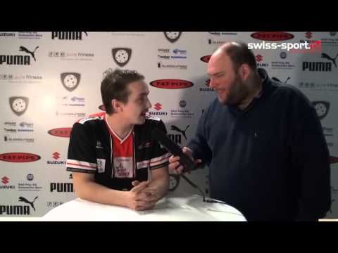 150314 Floorball Köniz vs Chur Unihockey Playoffs Spiel 4 Interview Chur