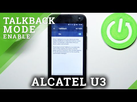 How to Activate TalkBack on ALCATEL U3 – Use Voice Assistant
