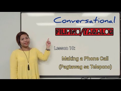 Easy Spoken Filipino/Tagalog Lessons: 10 - Making a Phone Call