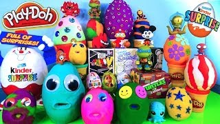 20 Play Doh Eggs Disney Planes Cars Mickey Mouse Vinylmation Simpsons MLP Toys Kinder Surprise Egg