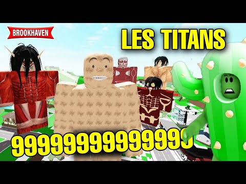 CACTUS ENVAHI PAR 999999999999 TITANS SUR BROOKHAVEN (OMG) ! ROBLOX - BROOKHAVEN RP