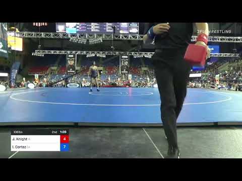 106 Lbs Quarterfinal - Jake Knight, Iowa Vs Isaiah Cortez, California F87f