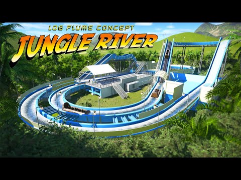 Planet Coaster | Jungle River - Realistic Log Flume Concept